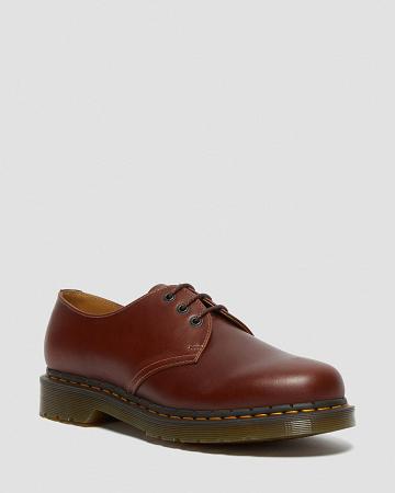 Men's Dr Martens 1461 Men's Abruzzo Leather Oxfords Shoes Brown / Black | AU 599SGL